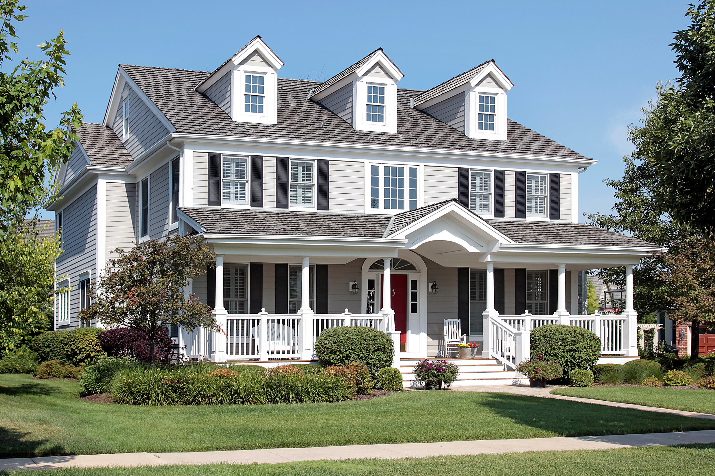 A large traditional residential home